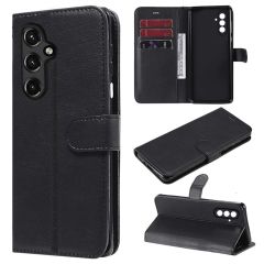 Microcase Samsung S24 Plus Darbeye Dayanıklı Cüzdanlı ve Standlı Kapaklı Deri Kılıf Siyah AL4232