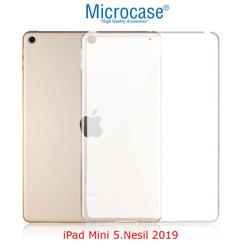 Microcase iPad Mini 5.Nesil 2019 Silikon Soft Kılıf - Şeffaf