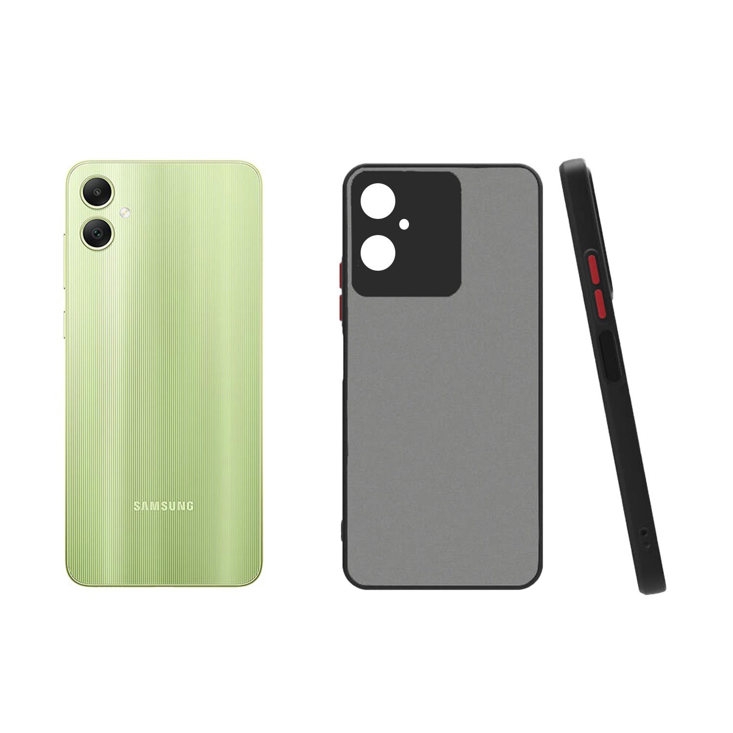 Microcase Samsung Galaxy A05 London Serisi Darbeye Dayanıklı Kılıf - Siyah AL3415