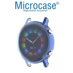 Microcase Huawei Watch GT2 42 mm Önü Kapalı Renkli Tasarım Silikon Kılıf - Açık Mavi