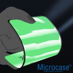 Microcase iPhone 14 3D Polymer Kavisli Tam Kaplayan Nano Ekran Koruma - Siyah