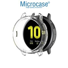 Microcase Samsung Galaxy Watch Active 2 44 mm Önü Açık Tasarım Silikon Kılıf - Şeffaf