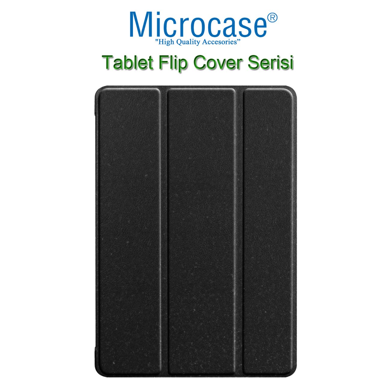Microcase Huawei Mediapad T5 10.1 inch Tablet Flip Cover Serisi Standlı Kılıf - Siyah