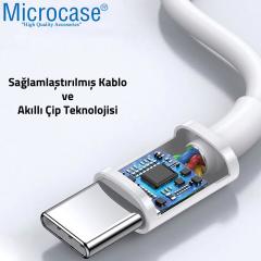 Microcase Type-C to Type-C 100W 5A Hızlı Şarj ve Data Kablosu - 2m Beyaz AL2717