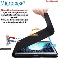 Microcase Samsung Galaxy Tab S10 Ultra ile Uyumlu Sleeve Serisi Mıknatıs Kapak Standlı Kılıf-SLBYK