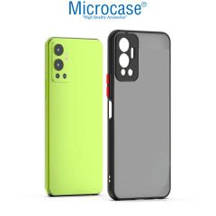 Microcase Infinix Hot 12 London Serisi Darbeye Dayanıklı Kılıf - Buzlu Siyah AL3415