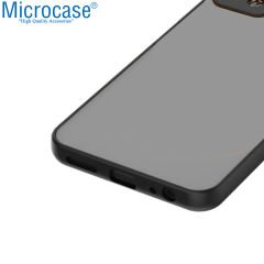 Microcase Infinix Hot 12 London Serisi Darbeye Dayanıklı Kılıf - Buzlu Siyah AL3415