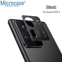 Microcase Xiaomi Mix 4 Kapalı Kamera Lens Koruma Halkası - Siyah