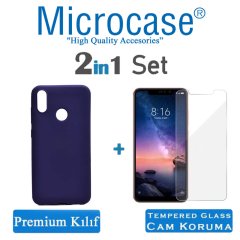 Microcase Xiaomi Redmi Note 6 Pro Premium Mat Silikon Kılıf + CAM