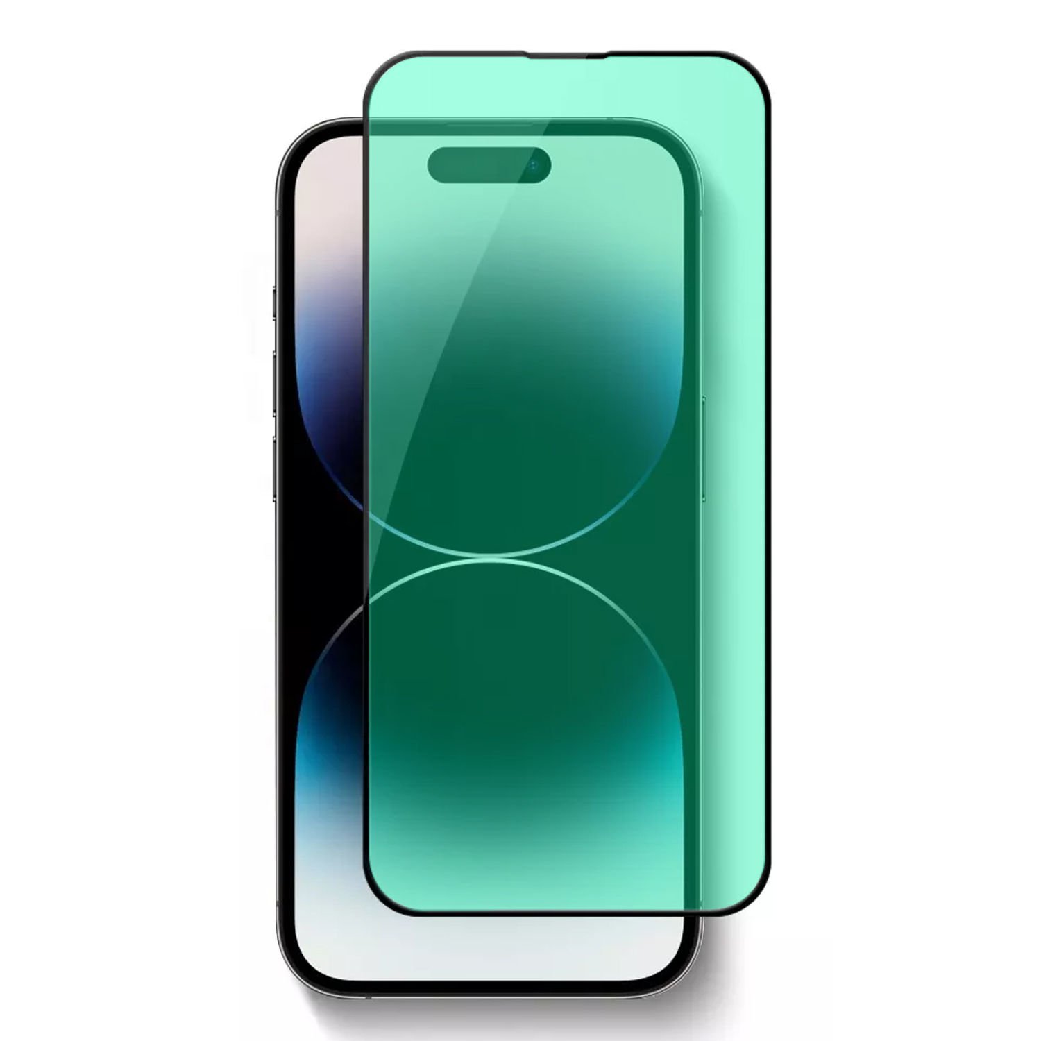 Microcase iPhone 14 Pro Max 3D Polymer Kavisli Tam Kaplayan Nano Ekran Koruma - Siyah