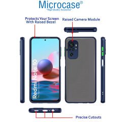 Microcase Xiaomi Poco M5s London Serisi Darbeye Dayanıklı Kılıf - AL3415