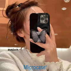 Microcase 3D Kelebek Tasarımlı 3M Yapıştırmalı El Parmak Tutucu Cep Telefonu Tutacağı Popsocket - AL5247