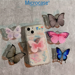 Microcase 3D Kelebek Tasarımlı 3M Yapıştırmalı El Parmak Tutucu Cep Telefonu Tutacağı Popsocket - AL5247