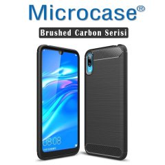 Huawei Y7 Pro 2019 Brushed Silikon Kılıf + CAM