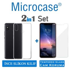 Xiaomi Redmi Note 6 Pro Ultra İnce 0.2 mm Silikon Kılıf + CAM