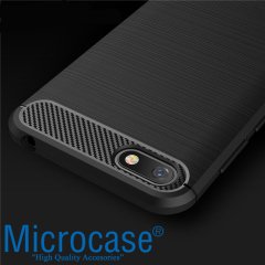 Huawei Y5 2018 Brushed Silikon Kılıf + CAM