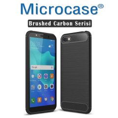 Huawei Y5 2018 Brushed Silikon Kılıf + CAM