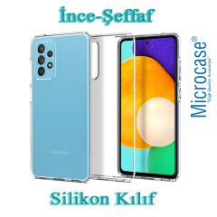 Microcase Samsung Galaxy A52 İnce 0.2 mm Soft Silikon Kılıf Şeffaf