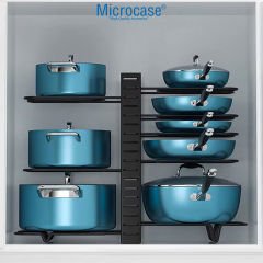Microcase Çok Amaçlı Tencere Tava vs Ürünler İçin Düzenleyici Metal Raflık - AL5048