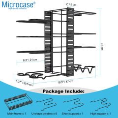 Microcase Çok Amaçlı Tencere Tava vs Ürünler İçin Düzenleyici Metal Raflık - AL5048