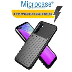 Microcase OnePlus Nord Thunder Serisi Darbeye Dayanıklı Silikon Kılıf - Siyah