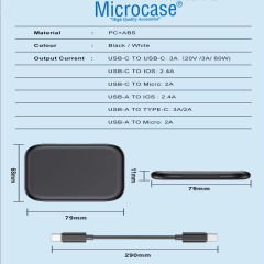 Microcase 10in1  Seyehat Tipi Çok Fonksiyonlu   Aynalı Telefon Tutuculu Kablo Set-AL4951