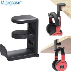 Microcase 2in1 Kulaklık ve Oyun Kolları İçin Masaya Monte Düzenleyici Tutucu - AL5049