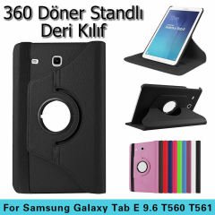 Galaxy Tab E T560 9.6'' Dönerli Kılıf + Kalem + Film
