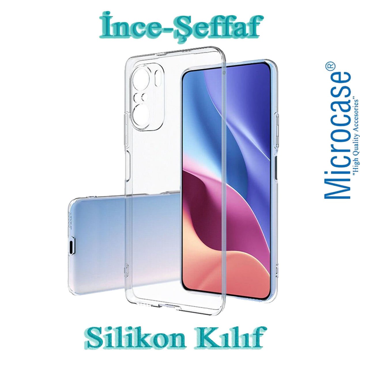 Microcase Xiaomi Redmi Note 10 Pro Max İnce 0.2 mm Soft Silikon Kılıf Şeffaf