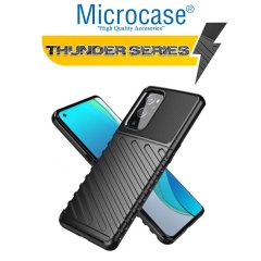 Microcase OnePlus 9 Çin Versiyon Thunder Serisi Darbeye Dayanıklı Silikon Kılıf - Siyah