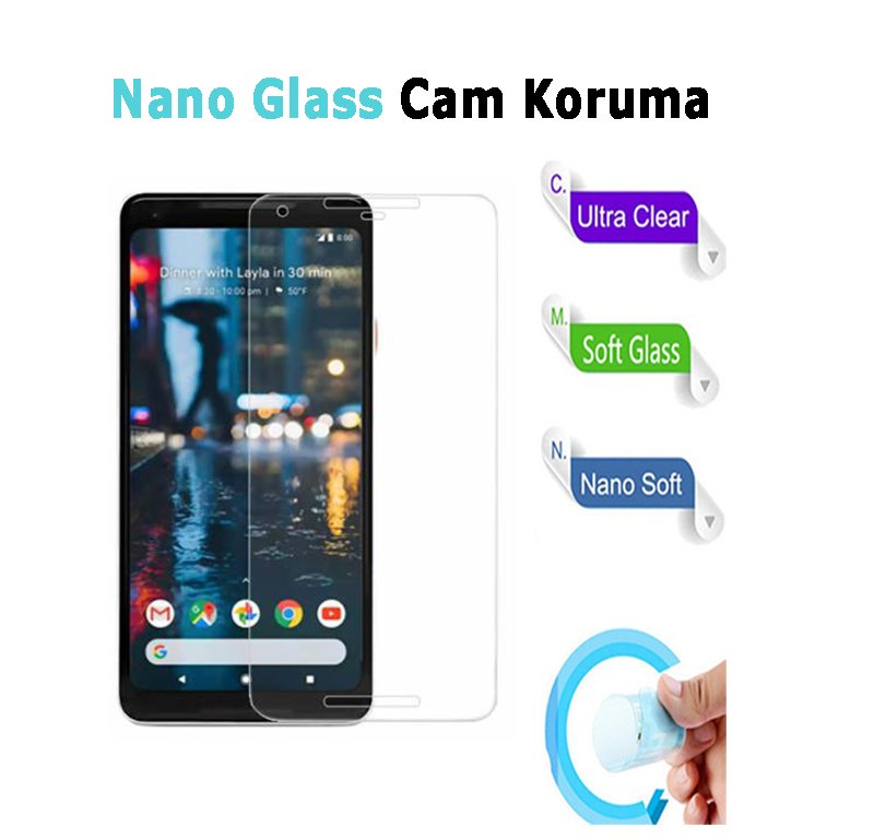 Google Pixel 2 XL Nano Glass Ekran Koruma Esnek Cam Filmi