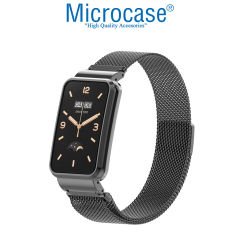 Microcase Xiaomi Mi Band 7 Pro Uyumlu Metal Kasalı Mıknatıslı Kordon Kayış - KY51