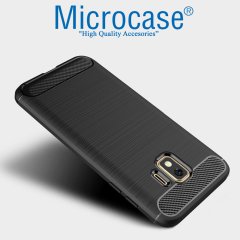 Samsung Galaxy J2 Core Brushed Carbon Kılıf + CAM