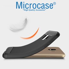 Samsung Galaxy J2 Core Brushed Carbon Kılıf + CAM