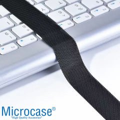 Microcase Xiaomi Mi Band 7 Pro Uyumlu Metal Kasalı Mıknatıslı Kordon Kayış - KY51