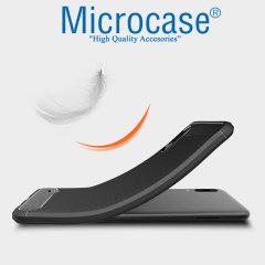 Samsung Galaxy M10 Brushed Carbon Kılıf + CAM