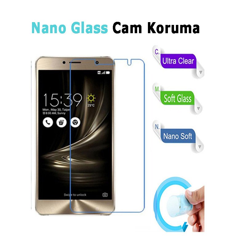 Huawei P Smart Nano Glass Ekran Koruma Esnek Cam Filmi
