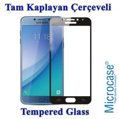 Microcase Samsung C5 Pro Tam Kaplayan Çerçeveli Ekran Koruyucu