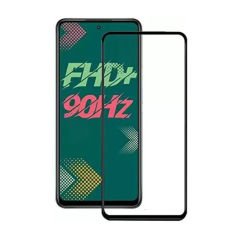Microcase İnfinix Hot 11s Tam Kaplayan Çerçeveli Tempered Ekran Koruyucu - Siyah