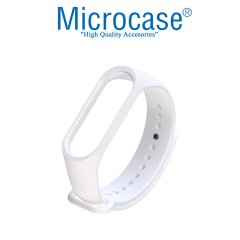 Microcase Xiaomi Mi Band 5 Silikon Kordon Kayış - BEYAZ