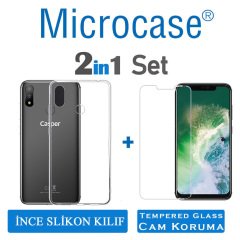 Microcase Casper Via A3 Plus İnce 0.2 mm Soft Silikon Kılıf + CAM