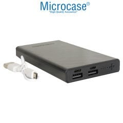 Microcase OneZero Serisi T5 2 USB Port'lu 10000 mah Kablosuz Powerbank Siyah AL3950