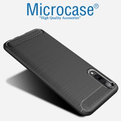 Samsung Galaxy A50 Brushed Carbon Kılıf + CAM