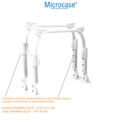 Microcase Yükseklik Ayarlı Masa ve Sehpa Ayak Takımı 2 Adet - AL5057