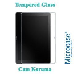 Microcase Samsung Galaxy Book 10.6 inch Universal Döner Standlı Kılıf - Siyah + Tempered Glass Cam Koruma