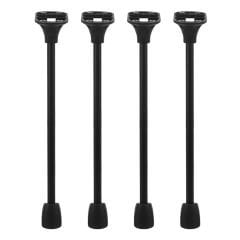 Microcase 25 cm Metal Katlanabilir Masa ve Sehpa Ayak Takımı 4 Adet - AL5058