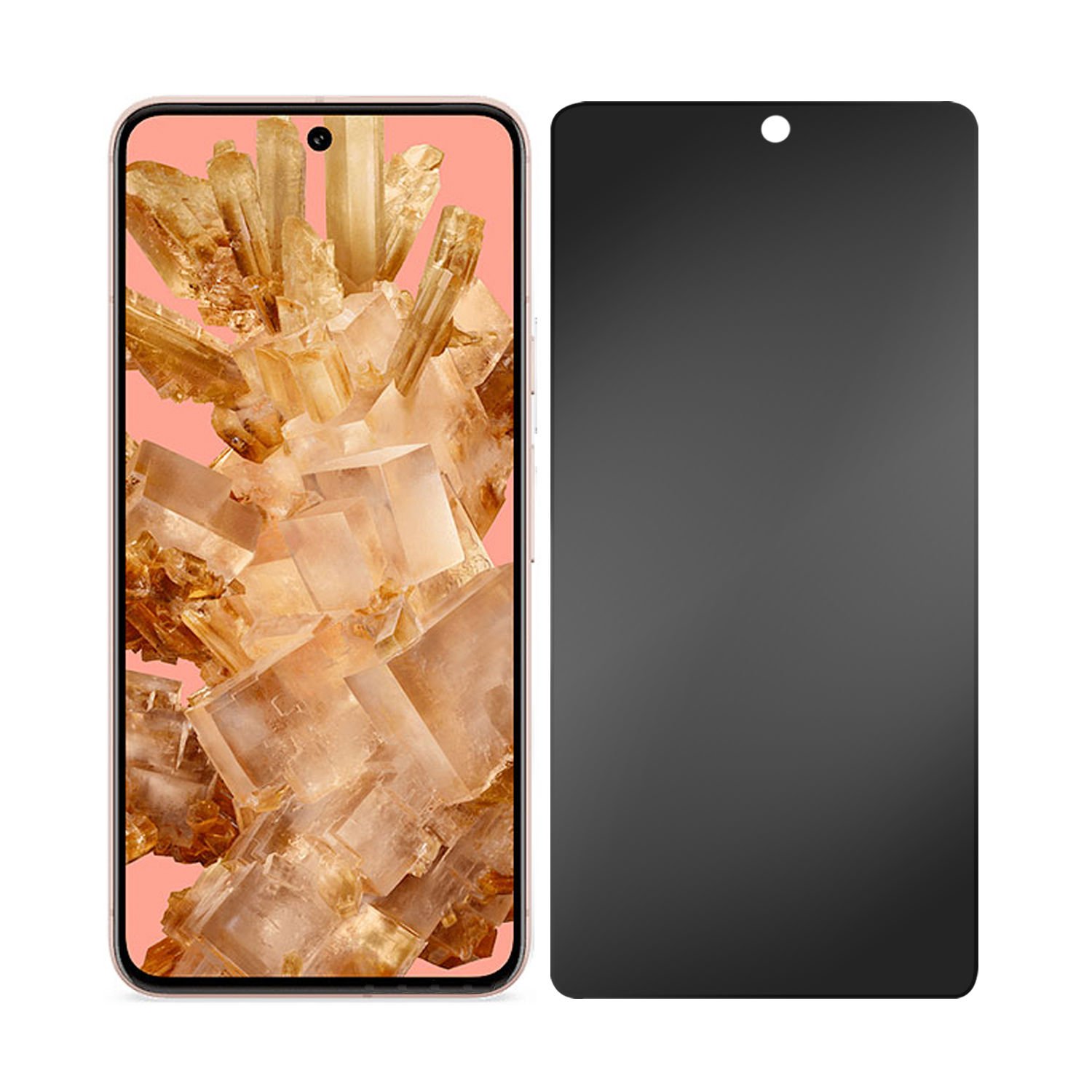 Microcase Google Pixel 8  Privacy Gizlilik Filtreli Tam Kaplayan Tempered Cam - AL3125