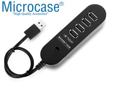 Microcase 4 Portlu Usb 2.0 Manyetik Hub Model No: AL2319 - Siyah