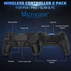Microcase Ps 4 Joystick Tablet Telefon Pc Uyumlu Titreşimli Oyun Kolu - AL4894 1 Adet
