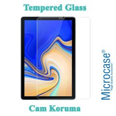 Microcase Samsung Galaxy Tab S4 T830 T835 10.5 inch Tablet Universal Döner Standlı Kılıf - Siyah + Tempered Glass Cam Koruma